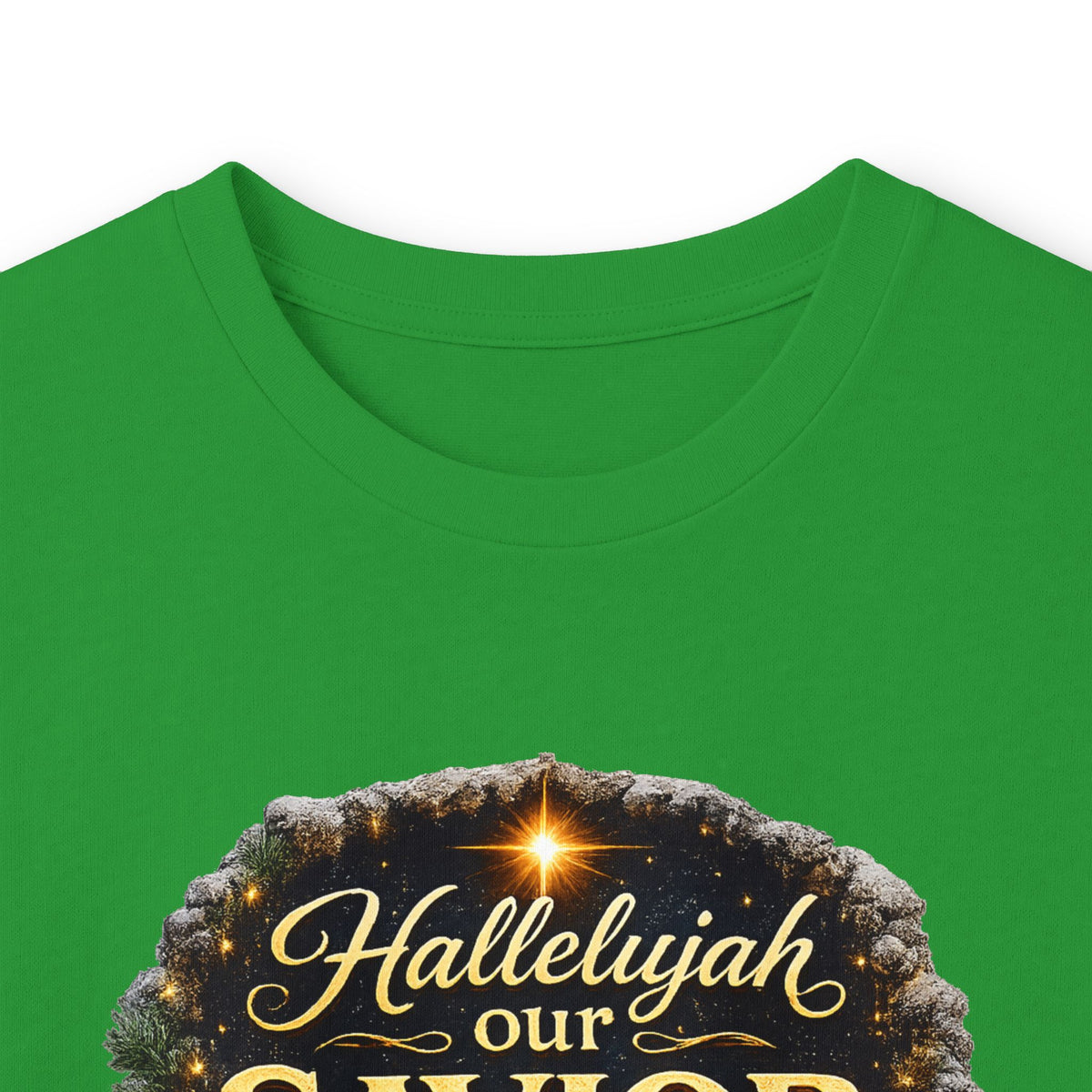 Hallelujah Our Savior Is Born long sleeve tee | Nativity Christmas shirt
