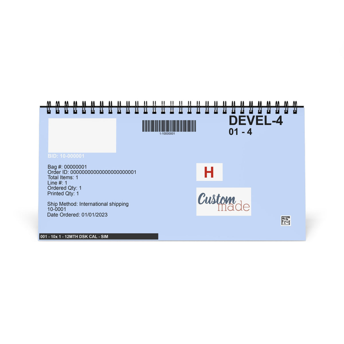 Life of Jesus Scripture Desktop Calendar (2027 grid)