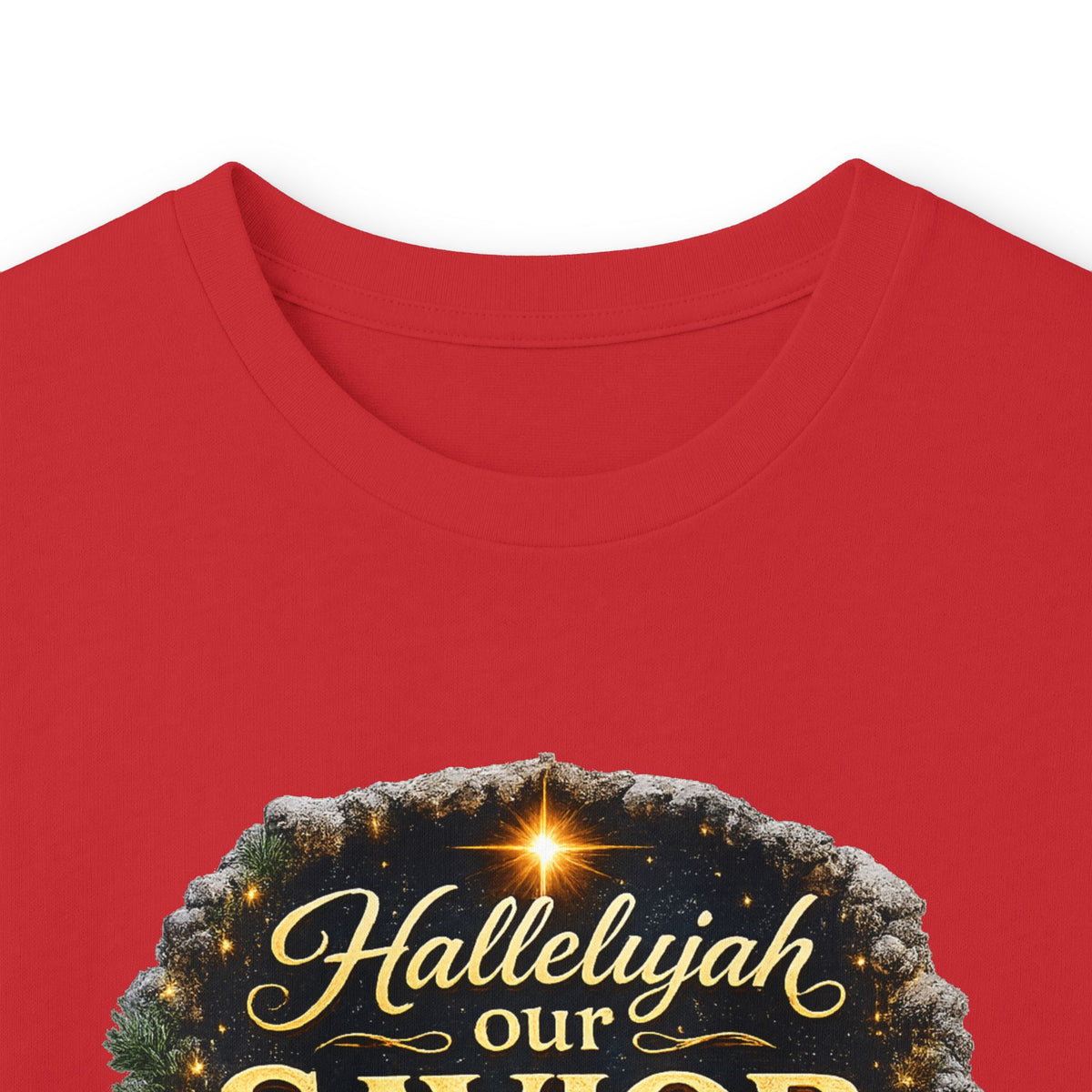 Hallelujah Our Savior Is Born long sleeve tee | Nativity Christmas shirt