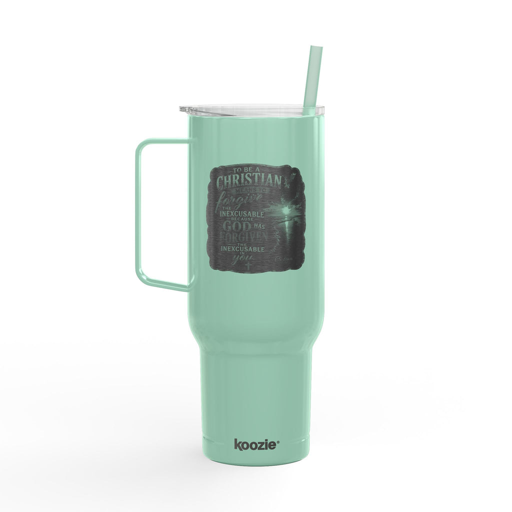 God Has Forgiven You Insulated Tumbler with Lid, 40oz (Engraving)