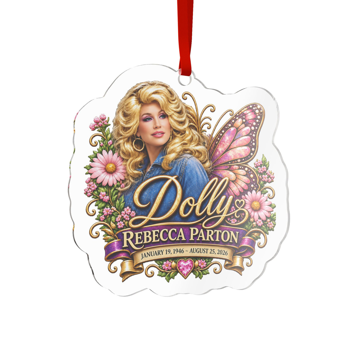 Custom Cut Acrylic Ornament