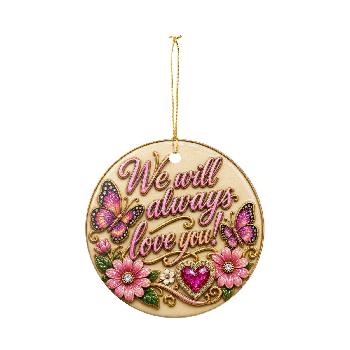 Dolly Parton Remembrance Ceramic Decoration Ornament, double sided (1pc)
