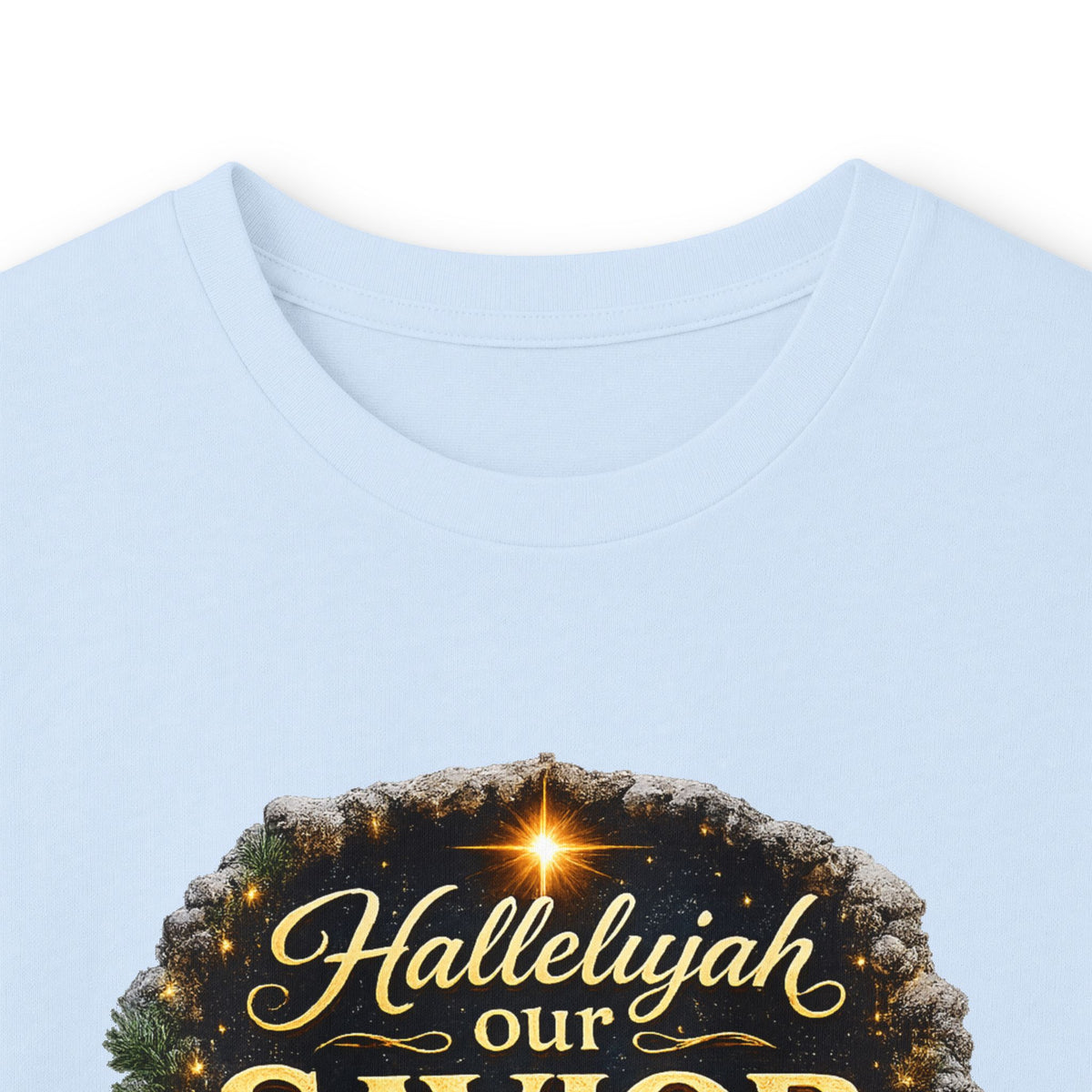 Hallelujah Our Savior Is Born long sleeve tee | Nativity Christmas shirt