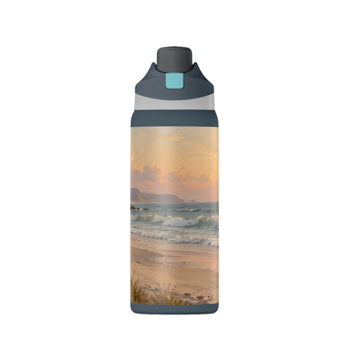 32oz Oasis Insulated Water Bottle – Beach Sunset Coastal Scene
